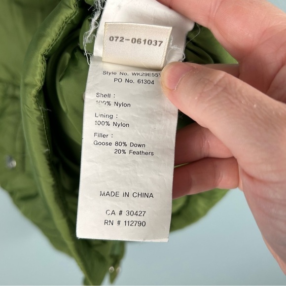 True Religion Green Down Puffer Vest Women's Size S - Picture 5 of 9